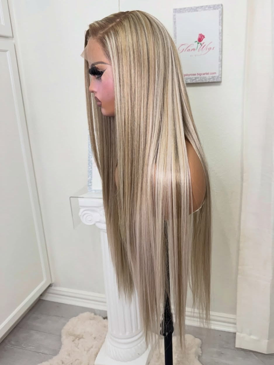 Piano Highlight wig (Human Blend)