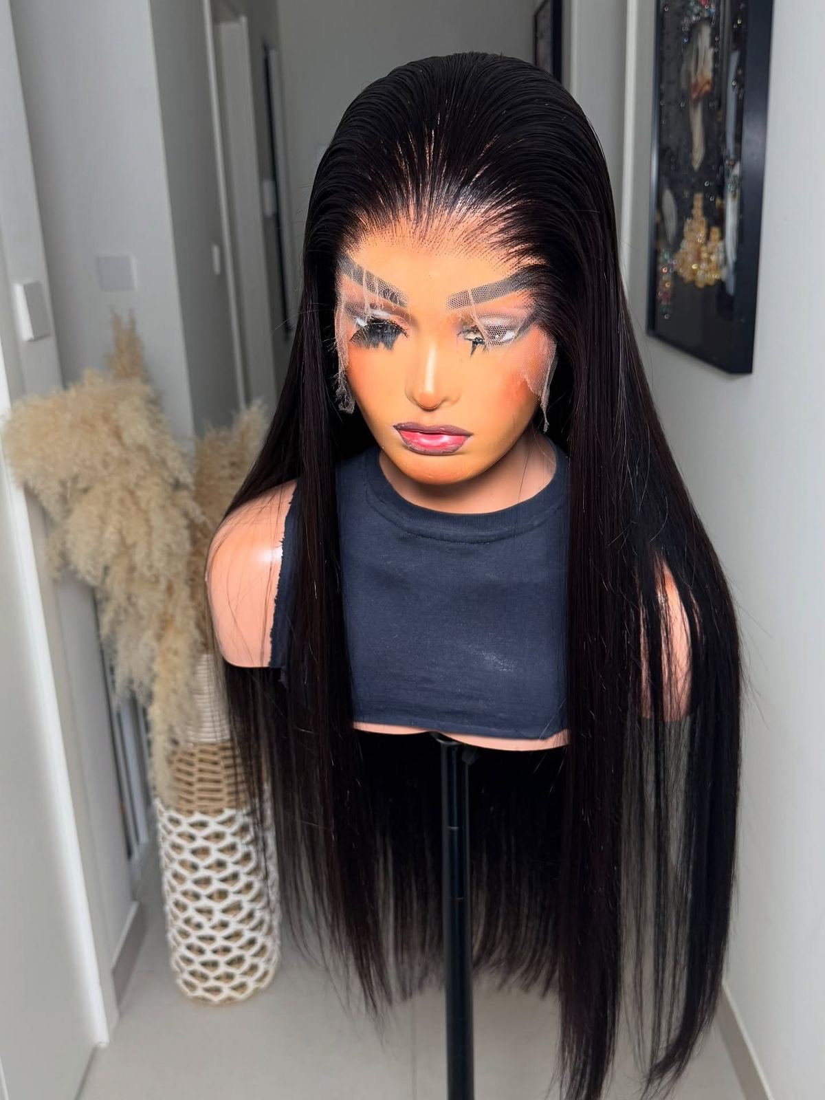Straight 1B (Human Hair Blend)
